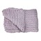 Northlight Light Purple Cable Knit Plush Throw Blanket 50 x 60